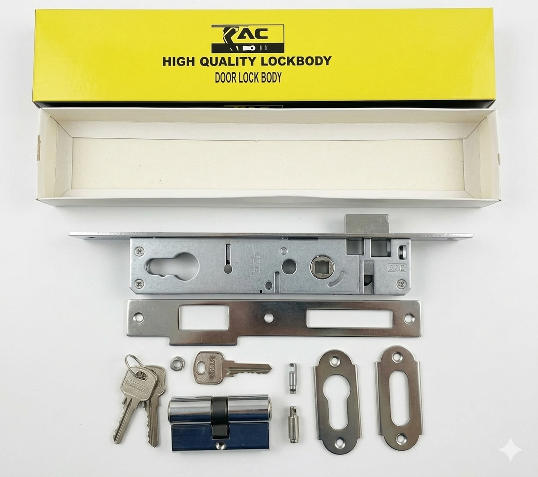 Serrure vitre simple